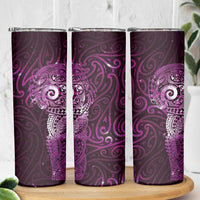 Matariki New Zealand Maori Koru Art Tattoo Skinny Tumbler New Year Galaxy Pink Sky Style
