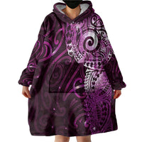 Matariki New Zealand Maori Koru Art Tattoo Wearable Blanket Hoodie New Year Galaxy Pink Sky Style