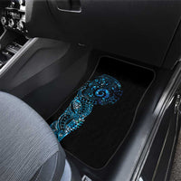 New Zealand Maori Koru Art Traditional Tattoo Car Mats Paua Shell