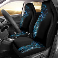 New Zealand Maori Koru Art Traditional Tattoo Car Seat Cover Paua Shell