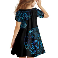 New Zealand Maori Koru Art Traditional Tattoo Family Matching Summer Maxi Dress and Hawaiian Shirt Paua Shell