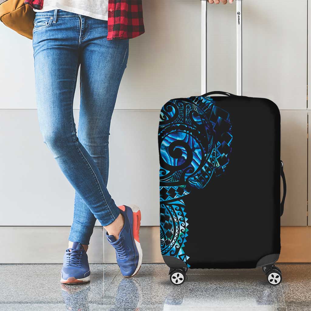 New Zealand Maori Koru Art Traditional Tattoo Luggage Cover Paua Shell