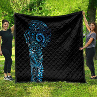 New Zealand Maori Koru Art Traditional Tattoo Quilt Paua Shell