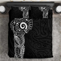 New Zealand Maori Koru Art Traditional Tattoo Bedding Set Simple Style