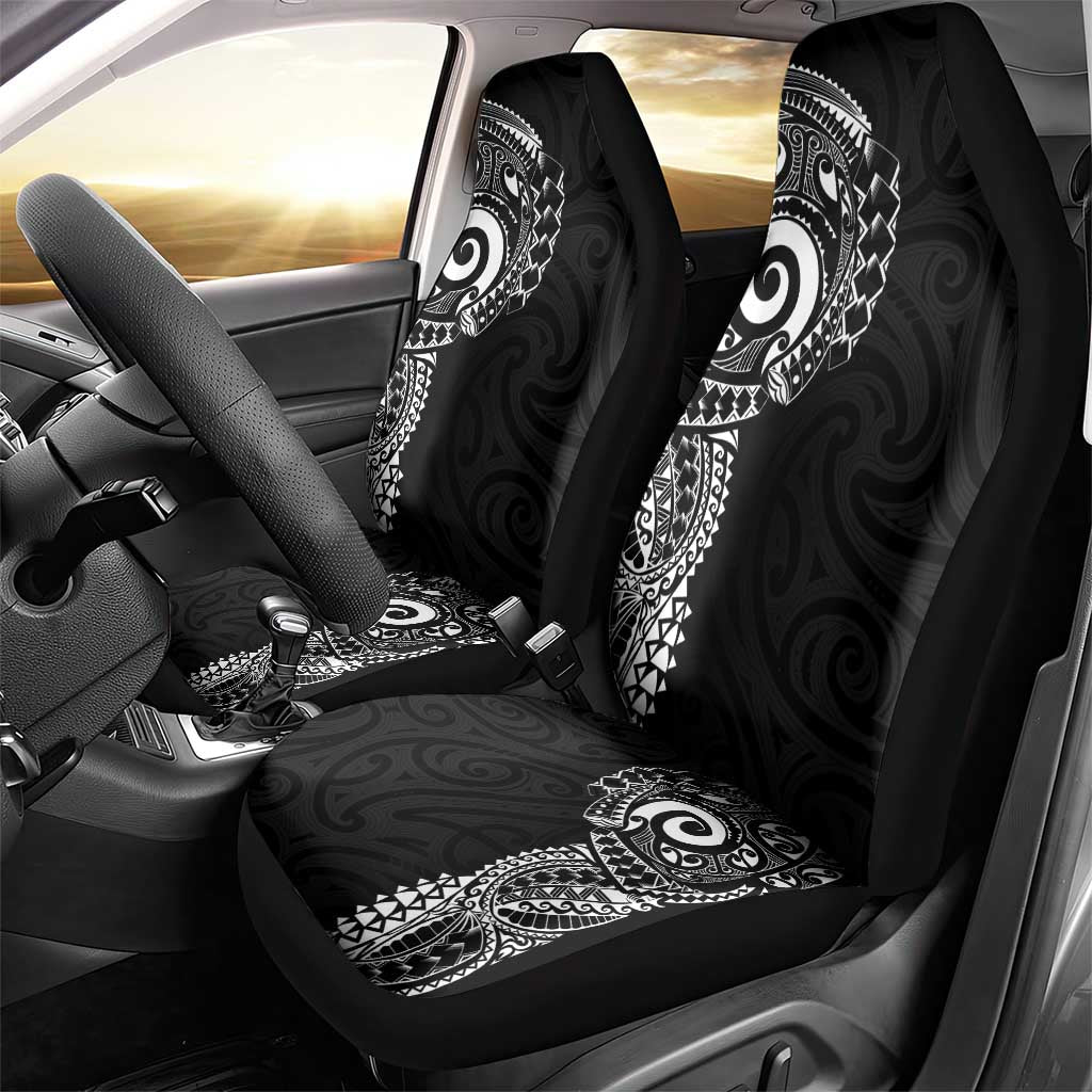 New Zealand Maori Koru Art Traditional Tattoo Car Seat Cover Simple Style