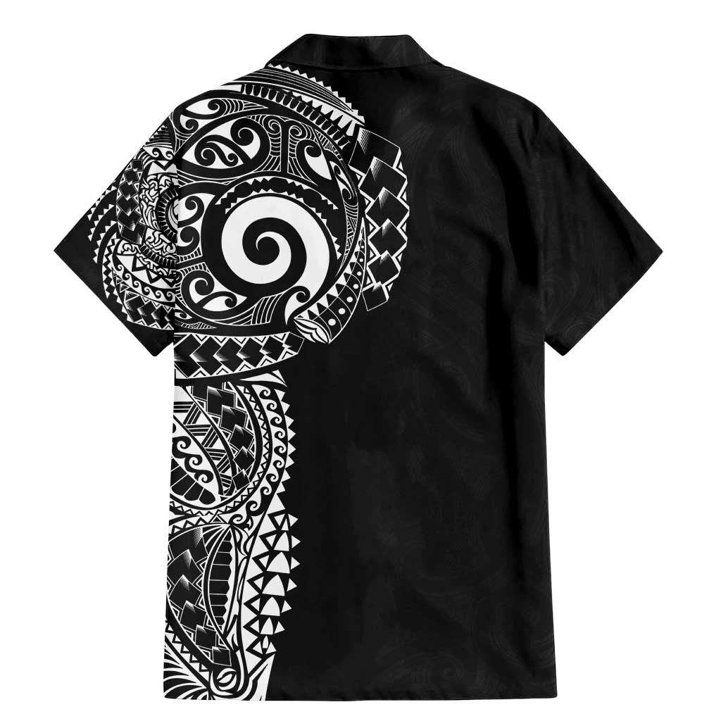 New Zealand Maori Koru Art Traditional Tattoo Family Matching Mermaid Dress and Hawaiian Shirt Simple Style
