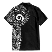 New Zealand Maori Koru Art Traditional Tattoo Family Matching Mermaid Dress and Hawaiian Shirt Simple Style