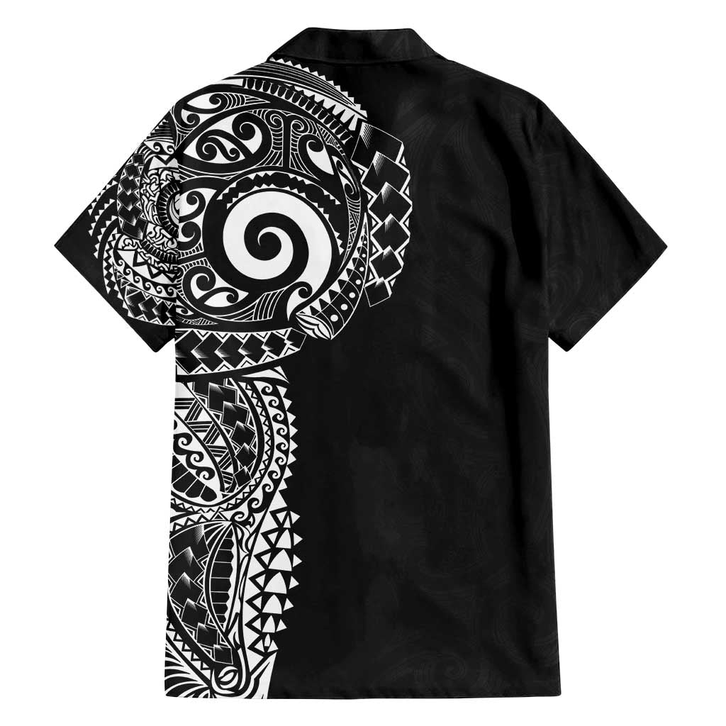 New Zealand Maori Koru Art Traditional Tattoo Family Matching Summer Maxi Dress and Hawaiian Shirt Simple Style