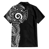 New Zealand Maori Koru Art Traditional Tattoo Family Matching Summer Maxi Dress and Hawaiian Shirt Simple Style