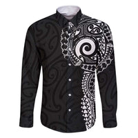 New Zealand Maori Koru Art Traditional Tattoo Family Matching Tank Maxi Dress and Hawaiian Shirt Simple Style