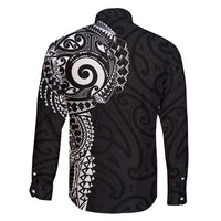 New Zealand Maori Koru Art Traditional Tattoo Family Matching Tank Maxi Dress and Hawaiian Shirt Simple Style