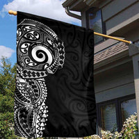 New Zealand Maori Koru Art Traditional Tattoo Garden Flag Simple Style
