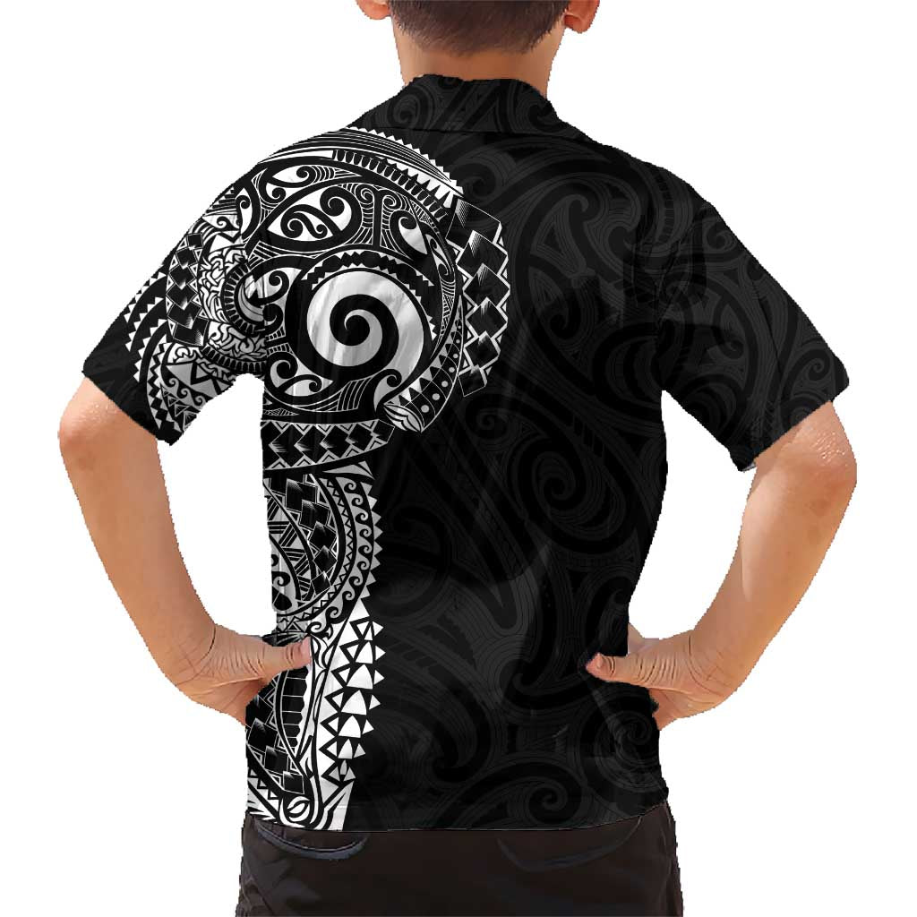 New Zealand Maori Koru Art Traditional Tattoo Hawaiian Shirt Simple Style