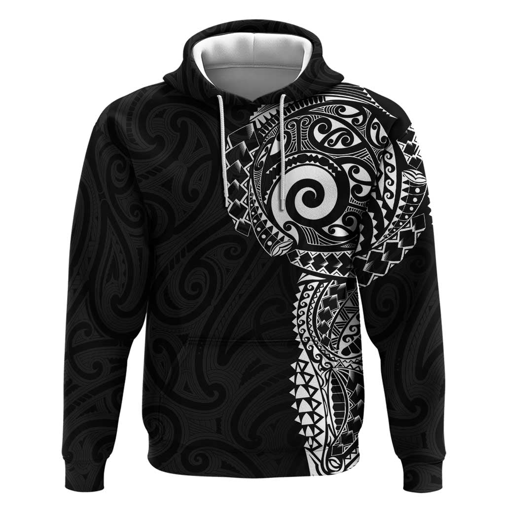 New Zealand Maori Koru Art Traditional Tattoo Hoodie Simple Style