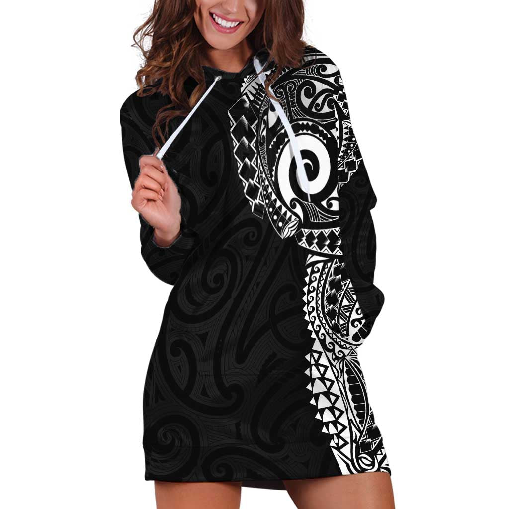 New Zealand Maori Koru Art Traditional Tattoo Hoodie Dress Simple Style