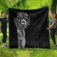 New Zealand Maori Koru Art Traditional Tattoo Quilt Simple Style