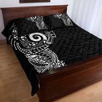 New Zealand Maori Koru Art Traditional Tattoo Quilt Bed Set Simple Style