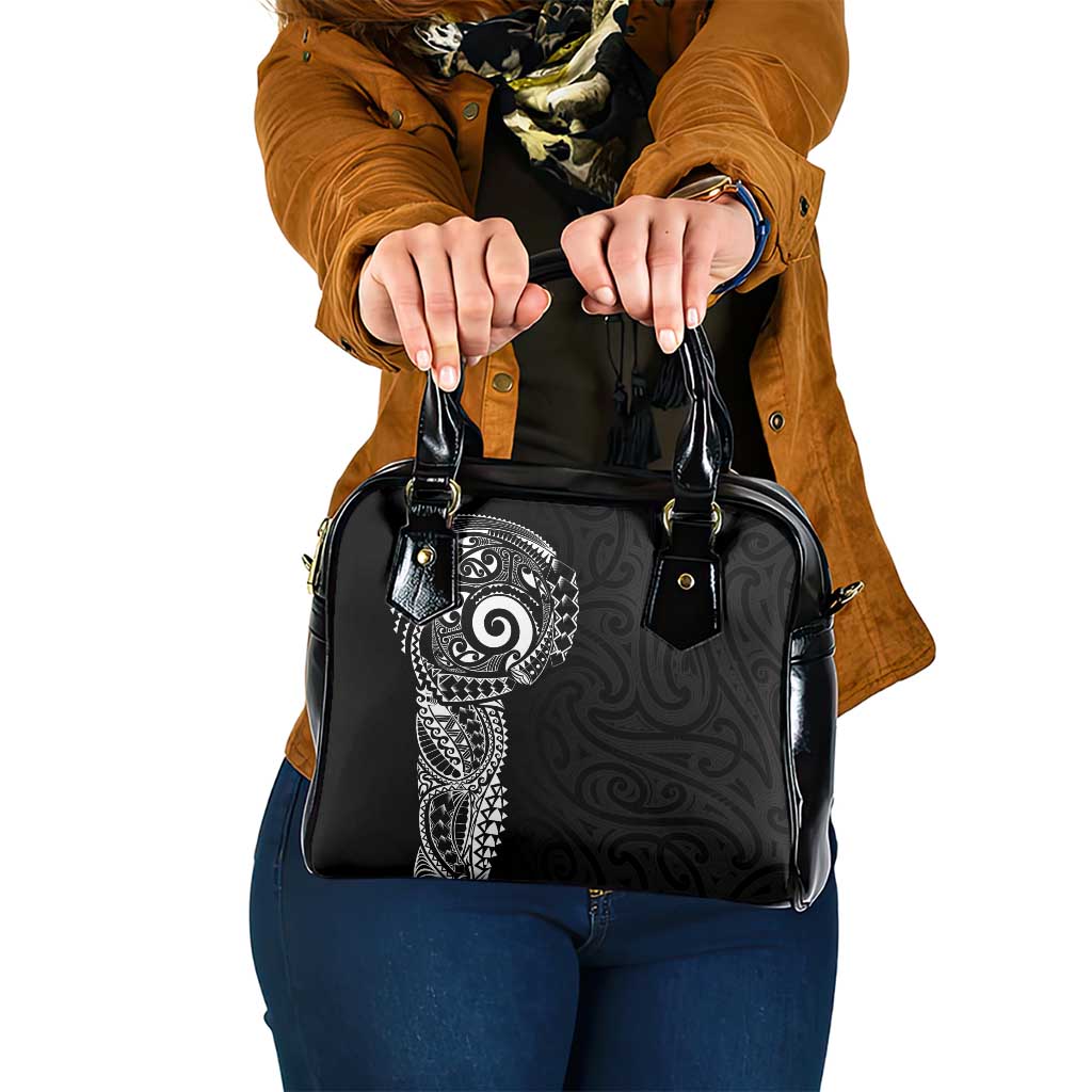New Zealand Maori Koru Art Traditional Tattoo Shoulder Handbag Simple Style