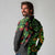 New Zealand Koru Plants and Pohutukawa Long Sleeve Polo Shirt Maori Tattoo Pattern