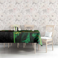 New Zealand Koru Plants and Pohutukawa Tablecloth Maori Tattoo Pattern