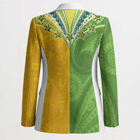 Cook Islands Language Week Blazer Tatau Pattern and Rarotongan Alphabet - Polynesian Pride