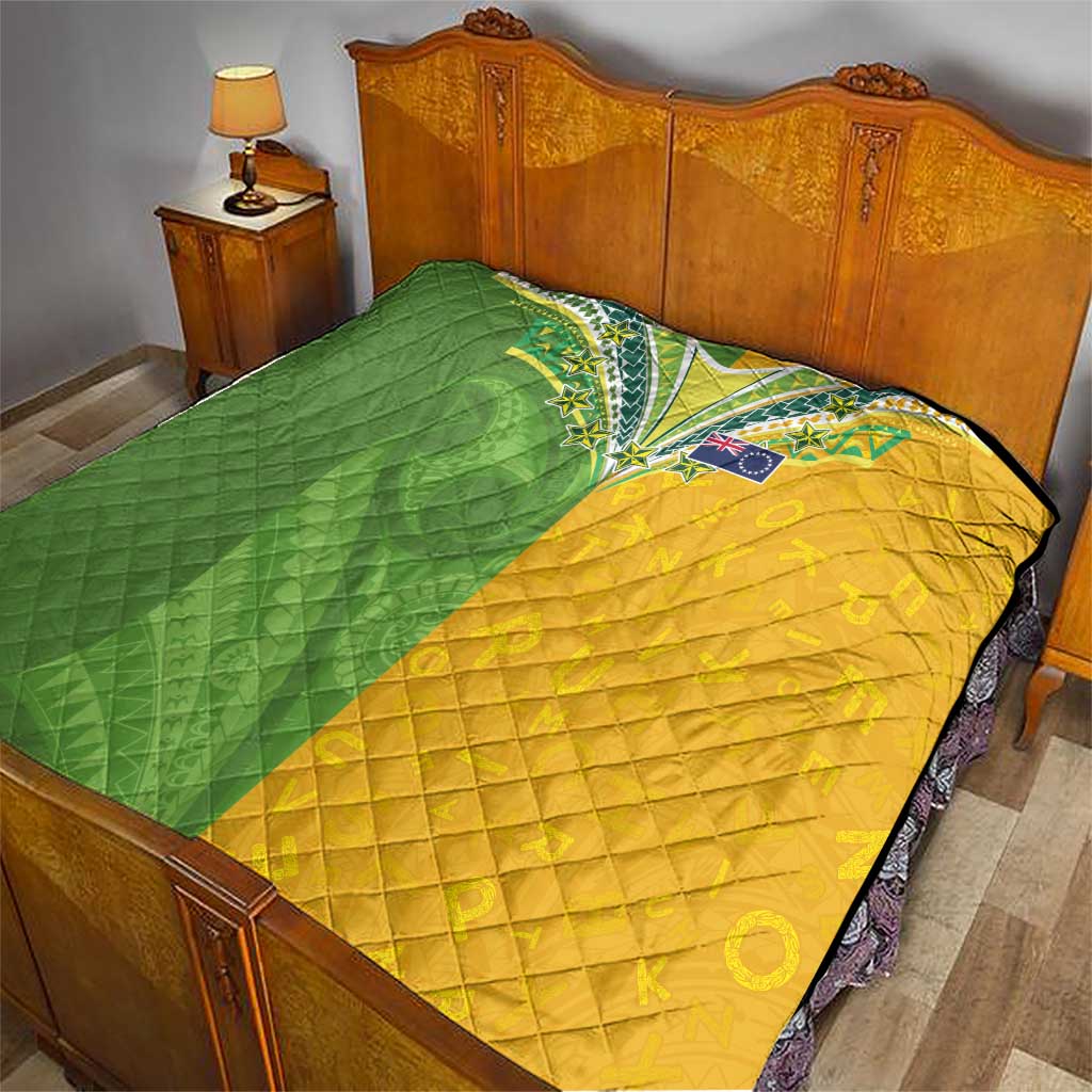 Cook Islands Language Week Quilt Tatau Pattern and Rarotongan Alphabet - Polynesian Pride