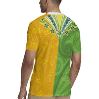Cook Islands Language Week Rugby Jersey Tatau Pattern and Rarotongan Alphabet LT03 - Polynesian Pride