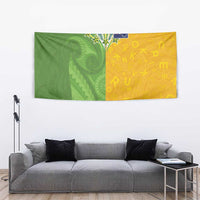 Cook Islands Language Week Tapestry Tatau Pattern and Rarotongan Alphabet - Polynesian Pride