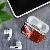 Tonga Language Week AirPods Case Ngatu Pattern and Tongan Alphabet LT03 - Polynesian Pride