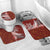 Tonga Language Week Bathroom Set Ngatu Pattern and Tongan Alphabet - Polynesian Pride