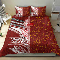 Tonga Language Week Bedding Set Ngatu Pattern and Tongan Alphabet - Polynesian Pride