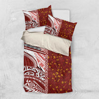 Tonga Language Week Bedding Set Ngatu Pattern and Tongan Alphabet - Polynesian Pride