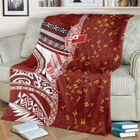 Tonga Language Week Blanket Ngatu Pattern and Tongan Alphabet - Polynesian Pride