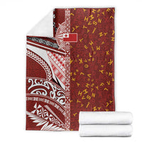 Tonga Language Week Blanket Ngatu Pattern and Tongan Alphabet - Polynesian Pride