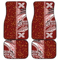Tonga Language Week Car Mats Ngatu Pattern and Tongan Alphabet LT03 - Polynesian Pride