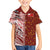 Tonga Language Week Kid Hawaiian Shirt Ngatu Pattern and Tongan Alphabet - Polynesian Pride