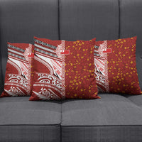 Tonga Language Week Pillow Cover Ngatu Pattern and Tongan Alphabet - Polynesian Pride