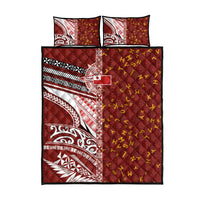 Tonga Language Week Quilt Bed Set Ngatu Pattern and Tongan Alphabet - Polynesian Pride