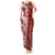 Tonga Language Week Tank Maxi Dress Ngatu Pattern and Tongan Alphabet - Polynesian Pride