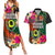 Penama Day Couples Matching Summer Maxi Dress and Hawaiian Shirt Proud To Be A Ni-Van Beauty Pacific Flower LT03 Black - Polynesian Pride
