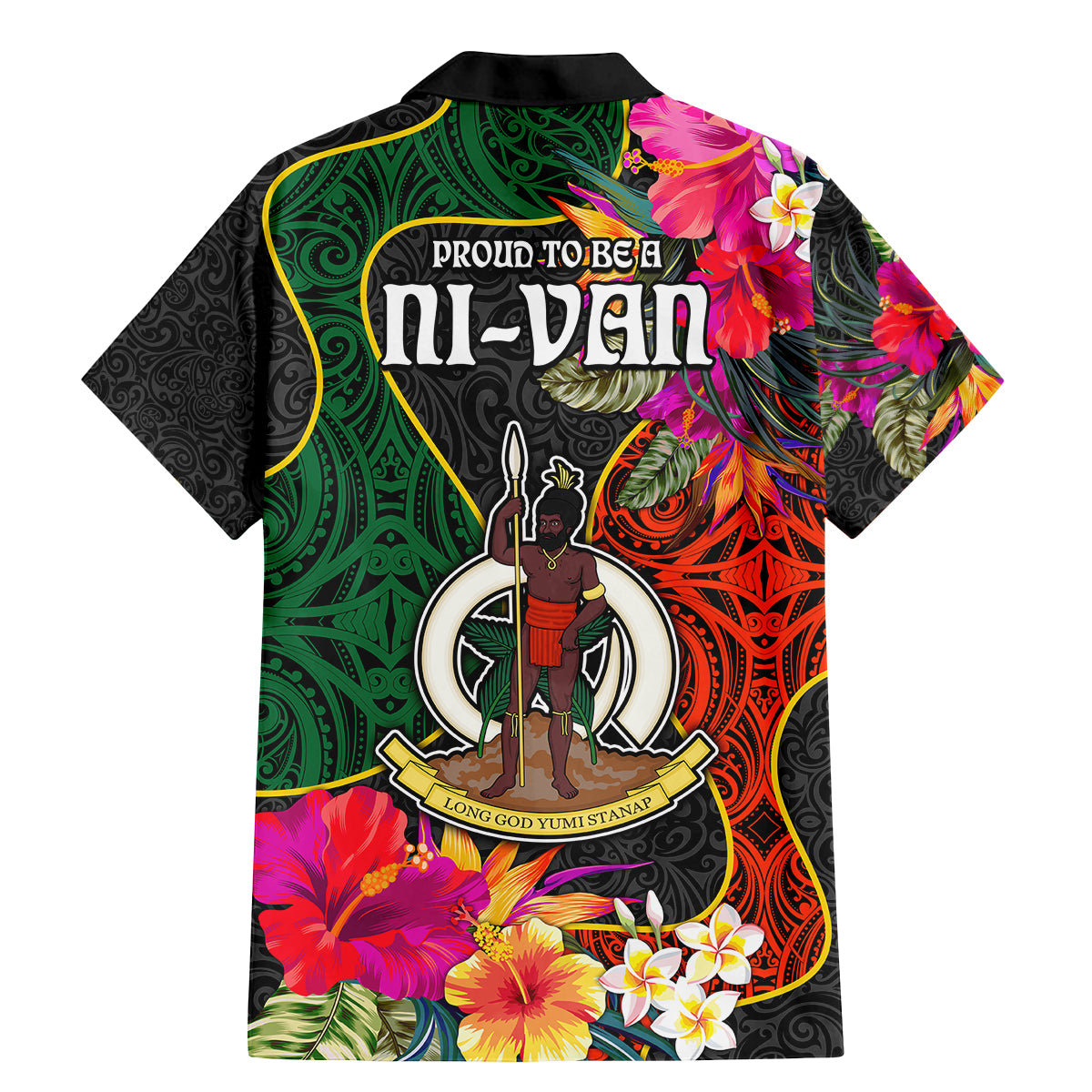 Penama Day Family Matching Mermaid Dress and Hawaiian Shirt Proud To Be A Ni-Van Beauty Pacific Flower LT03 - Polynesian Pride