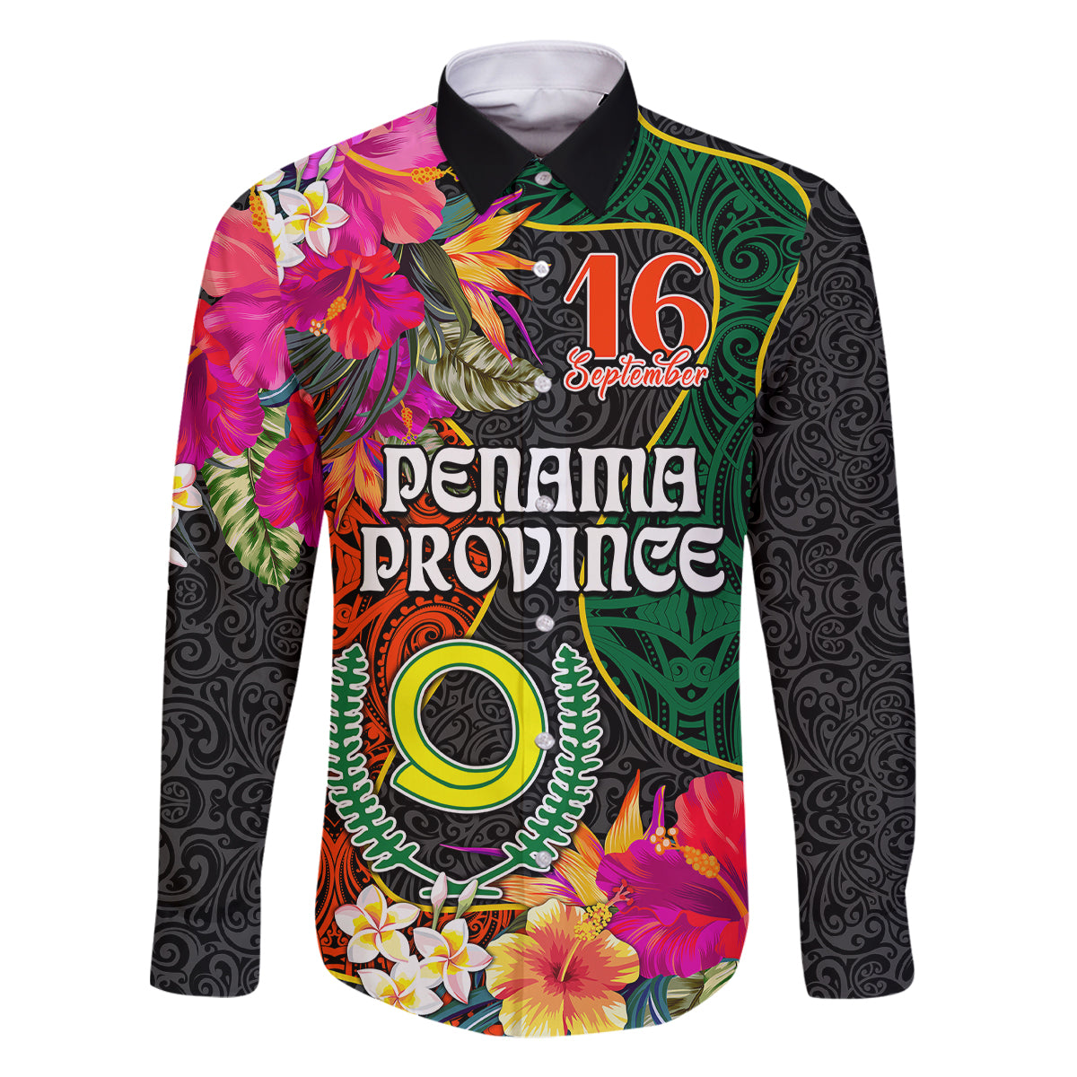 Penama Day Family Matching Off Shoulder Short Dress and Hawaiian Shirt Proud To Be A Ni-Van Beauty Pacific Flower LT03 - Polynesian Pride