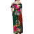 Penama Day Off Shoulder Maxi Dress Proud To Be A Ni-Van Beauty Pacific Flower LT03 - Polynesian Pride