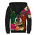 Penama Day Sherpa Hoodie Proud To Be A Ni-Van Beauty Pacific Flower LT03 - Polynesian Pride