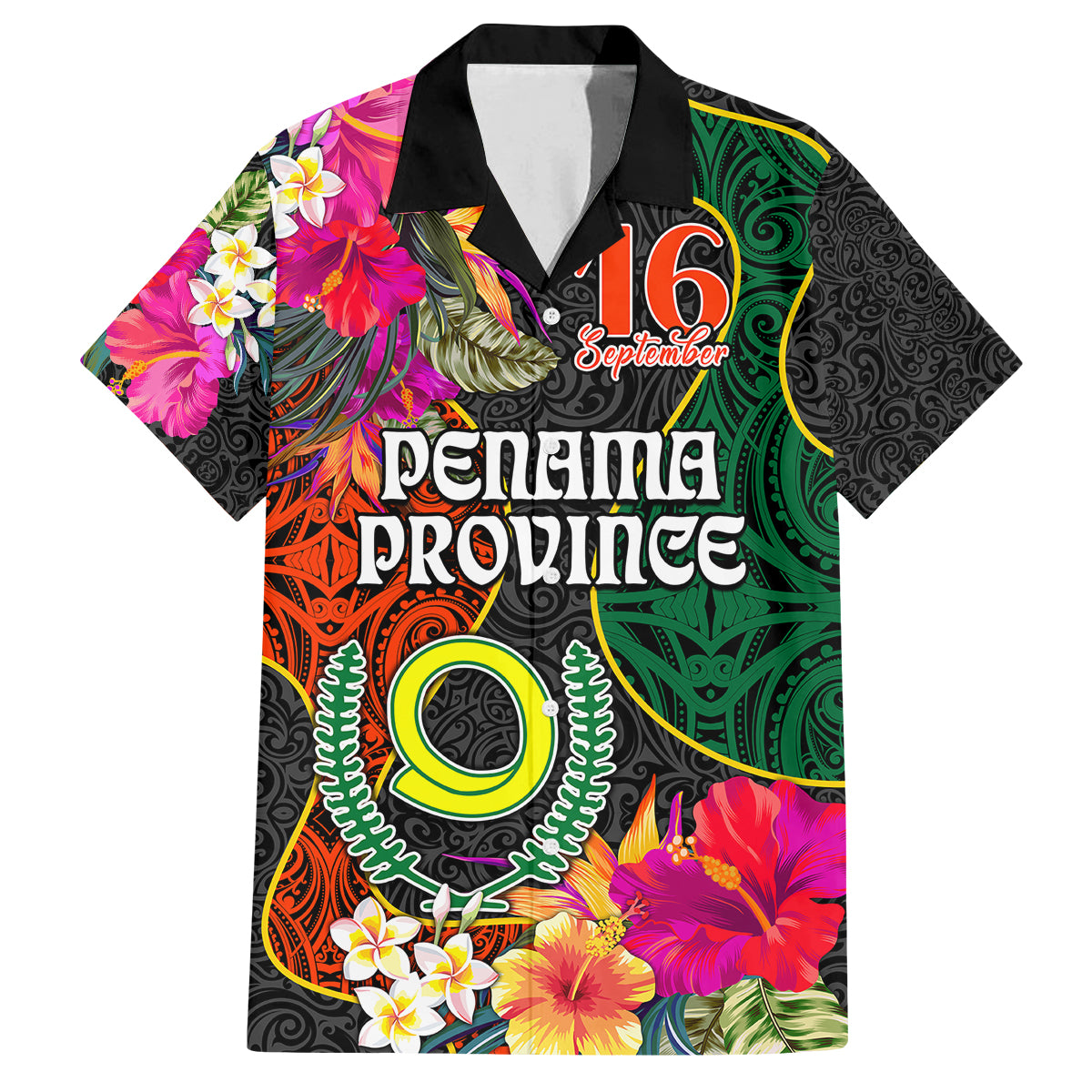 Personalised Penama Day Kid Hawaiian Shirt Proud To Be A Ni-Van Beauty Pacific Flower LT03 Kid Black - Polynesian Pride