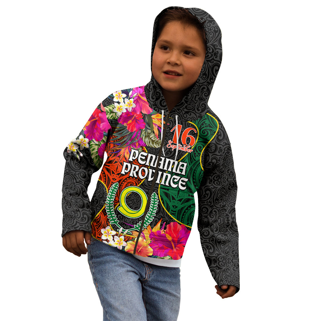 Personalised Penama Day Kid Hoodie Proud To Be A Ni-Van Beauty Pacific Flower LT03 - Polynesian Pride