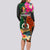 Personalised Penama Day Long Sleeve Bodycon Dress Proud To Be A Ni-Van Beauty Pacific Flower LT03 - Polynesian Pride