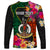 Personalised Penama Day Long Sleeve Shirt Proud To Be A Ni-Van Beauty Pacific Flower LT03 - Polynesian Pride