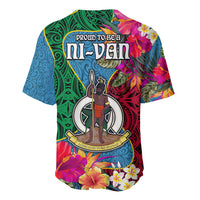 Sanma Day Baseball Jersey Proud To Be A Ni-Van Beauty Pacific Flower LT03 - Polynesian Pride