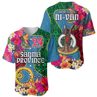 Sanma Day Baseball Jersey Proud To Be A Ni-Van Beauty Pacific Flower LT03 - Polynesian Pride